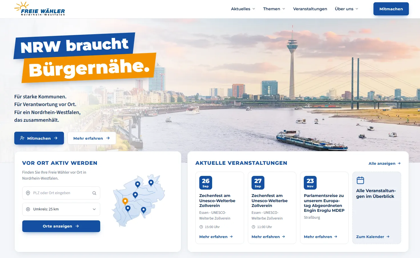 freiewaehlernrw.de nach dem Relaunch